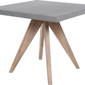 Τραπέζι με Ξύλινη Βάση & Επιφάνεια από Τσιμέντο – 11406