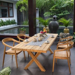 Τραπεζαρία GECENA Reclaimed Teak – 122717