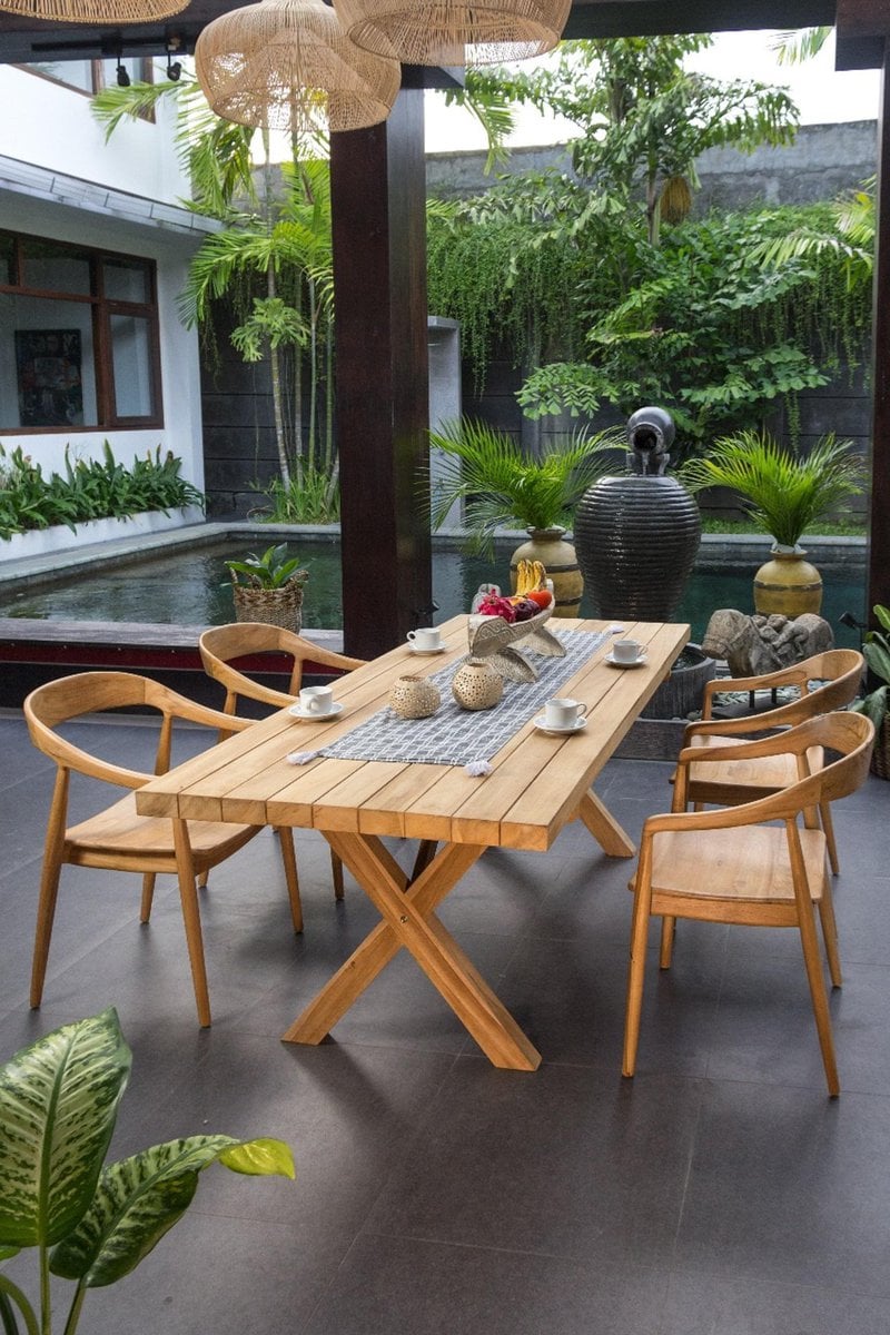 Τραπεζαρία GECENA Reclaimed Teak – 122717