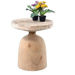Βοηθητικό Τραπεζάκι ή Σκαμπό Mushroom από Μασίφ Ξύλο Suar – 132785