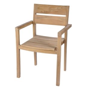 Καρέκλα Navin από Μασίφ Ξύλο Teak σε Φυσική Απόχρωση- 801745