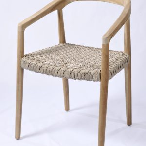 Καρέκλα Pafos από Ξύλο Teak & Συνθετικό Rattan
