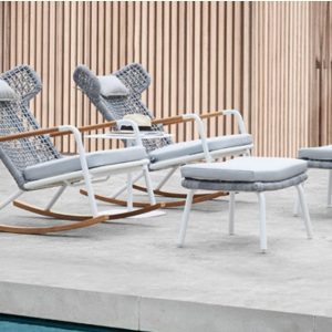 Κουνιστή πολυθρόνα Route μαζι με υποπόδιο