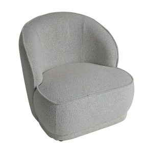 Cloud Εκρού Υφασμάτινη Μπουκλέ Πολυθρόνα