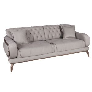 Antalya Καφέ Τριθέσιος Καναπές Αλκαντάρα