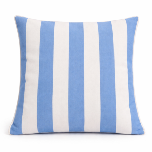 Διακοσμητικό Μαξιλάρι Baby Blue με Λευκές Ρίγες 45x45 εκ. σετ 2 τεμαχίων