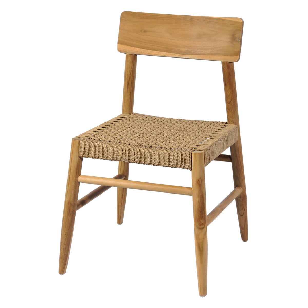 Καρέκλα Mapoti από Μασίφ Ξύλο Teak & Πλέξη Loom