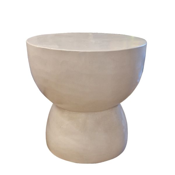 Artekko Solid Βοηθητικό Τραπέζι από Λευκό Terrazzo- 667-4050