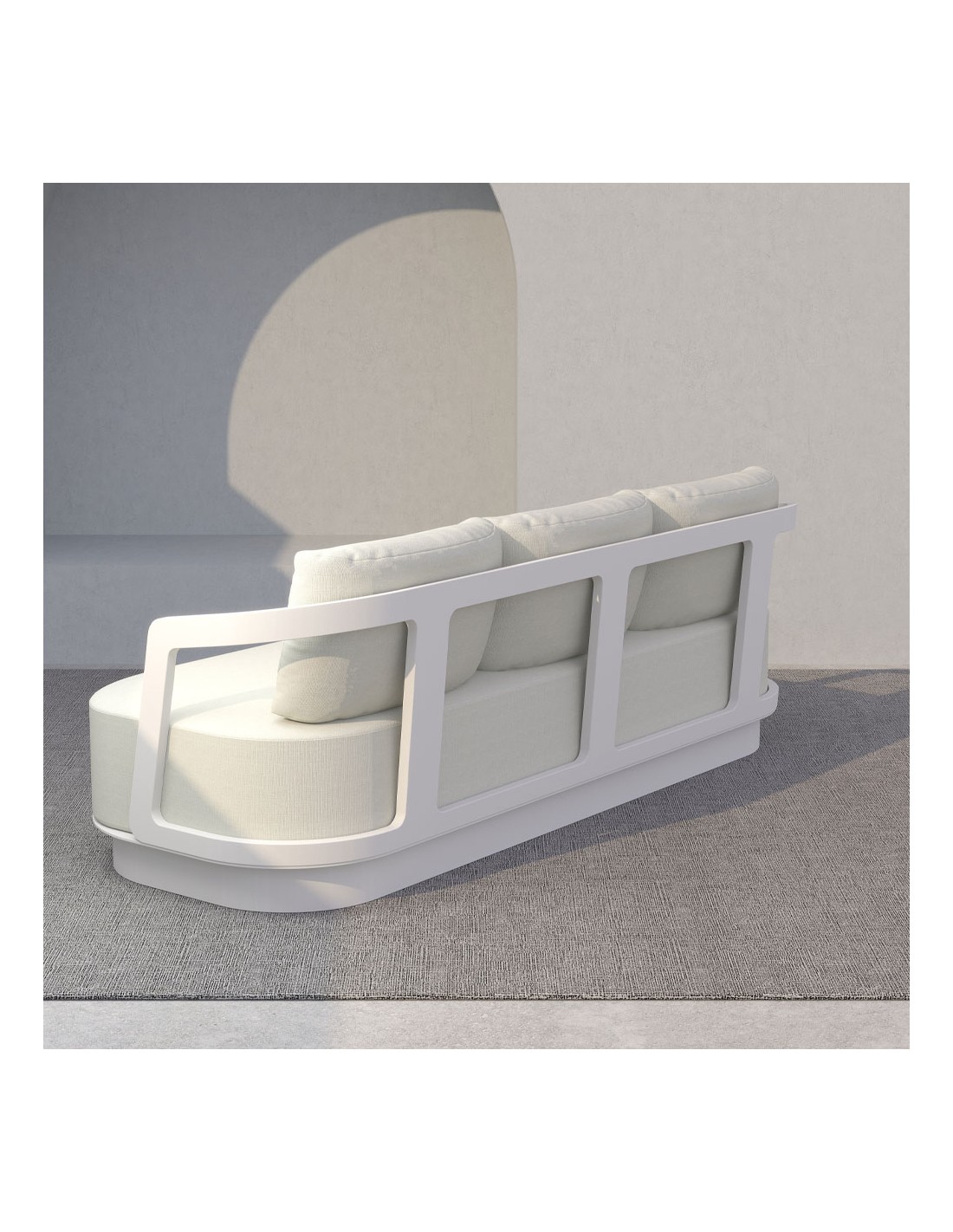 TORRE Σετ Σαλονιού 5 Τεμαχίων Off White από Αλουμίνιο - 49-0006 - Image 2